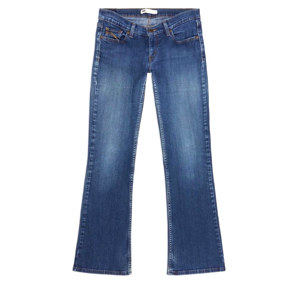 Levi’s 524 Too Superlow Bootcut Jeans Low Rise Y2K Blue Sz 7